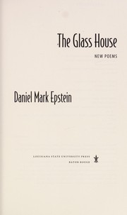 Cover of The glass house by Daniel Mark Epstein