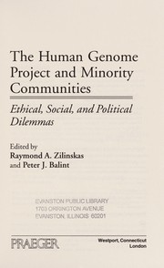 Cover of The Human Genome Project and minority communities by Raymond A. Zilinskas