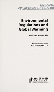 Cover of Environmental regulations and global warming by Paul Ruschmann