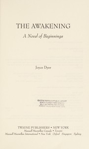 Cover of The awakening by Joyce Dyer