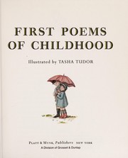 Front cover of First Poems Of Childhood by Tasha Tudor
