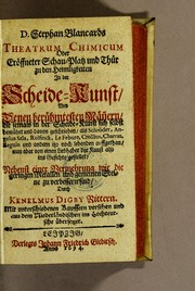 Cover of D. Stephan Blancards Theatrum chimicum oder Eröffneter Schau-Platz und Thür zu den Heimligkeiten in der Scheide-Kunst by Steven Blankaart