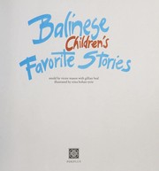 Front cover of Balinese favorite children's stories by Victor Mason