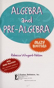 Cover of Algebra and Pre-algebra (Math Busters) by Rebecca Wingard-Nelson
