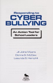 Front cover of Responding to cyber bullying by Jill J. Myers