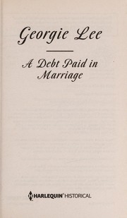 Cover of A Debt Paid in Marriage by Georgie Lee