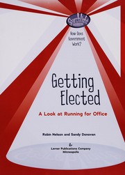 Cover of Getting elected by Nelson, Robin
