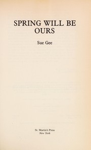 Cover of Spring will be ours by Sue Gee