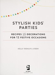 Front cover of Stylish kids' parties by Kelly Lyden