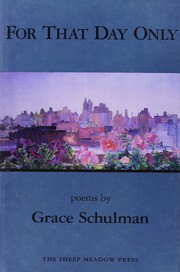 Cover of For That Day Only by Grace Schulman