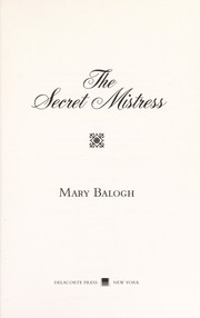 Front cover of The Secret Mistress by Mary Balogh