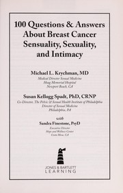 Front cover of 100 questions & answers about breast cancer sensuality, sexuality, and intimacy by Michael L. Krychman