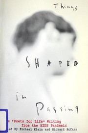 Cover of Things shaped in passing by Klein, Michael