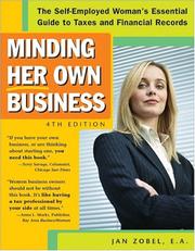 Cover of Minding her own business by Jan Zobel
