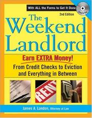 Front cover of The Weekend Landlord (+ CD-ROM), 2E (Weekend) by James Landon