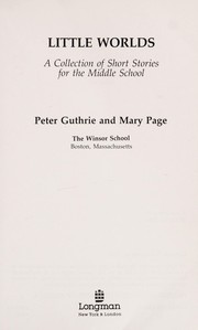 Front cover of Little worlds by Mary Page