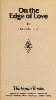 Front cover of On The Edge Of Love by Sheila Strutt