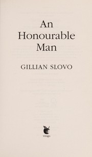 Cover of An honourable man by Gillian Slovo