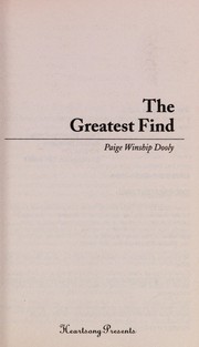 Front cover of The greatest find by Paige Winship Dooly