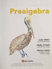 Front cover of Prealgebra by Julie Miller