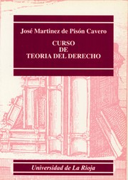 Front cover of Curso de teoría del derecho by José Martínez de Pisón Cavero