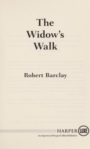 Cover of The widow's walk by Robert Barclay