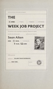 Cover of The one-week job project by Sean Aiken