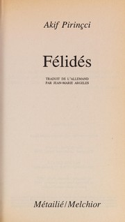 Cover of Felidae by Akif Pirinçci