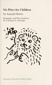 Cover of Six plays for children by Aurand Harris