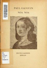 Cover of Noa Noa by Paul Gauguin