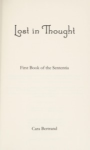 Cover of Lost in thought by Cara Bertrand