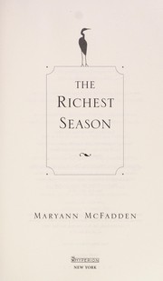 Cover of The richest season by Maryann Abromitis Mcfadden