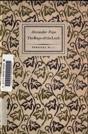 Front cover of The Rape of the Lock by Alexander Pope