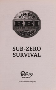 Cover of Sub-zero survival by Kay Wilkins