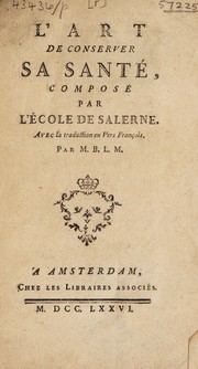 Front cover of L'art de conserver sa santé by Joannes de Mediolano