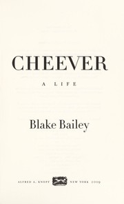 Cover of Cheever by Blake Bailey