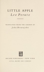 Cover of Wohin rollst du, Äpfelchen? by Leo Perutz