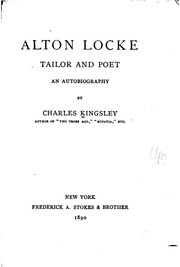 Front cover of Alton Locke by Charles Kingsley