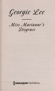 Cover of Miss Marianne's Disgrace by Georgie Lee
