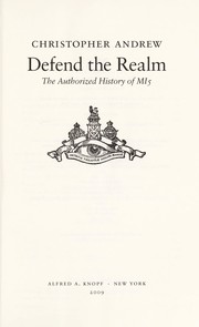 Cover of Defend the realm by Christopher M. Andrew