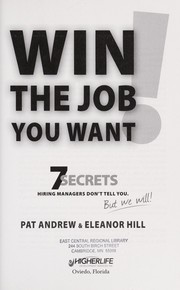Front cover of Win the job you want! by Pat Andrew