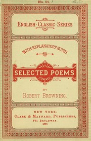 Front cover of The complete works of Robert Browning Volume XVI by Robert Browning