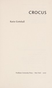 Cover of Crocus by Karin Gottshall