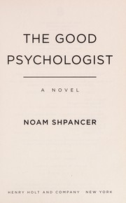 Cover of The good psychologist by Noam Shpancer