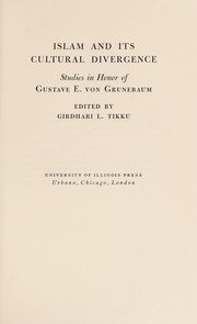 Front cover of Islam and its cultural divergence by Girdhari L. Tikku