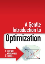 Front cover of A Gentle Introduction to Optimization by Bertrand Guenin