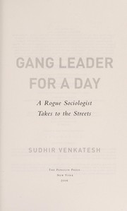 Front cover of Gang leader for a day by Sudhir Alladi Venkatesh
