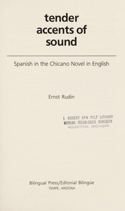 Front cover of Tender accents of sound by Ernst Rudin