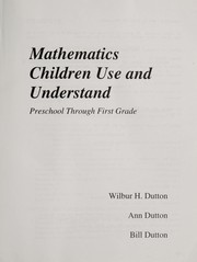 Cover of Mathematics children use and understand by Wilbur H. Dutton