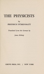 Cover of Physicists by Friedric Durrenmatt